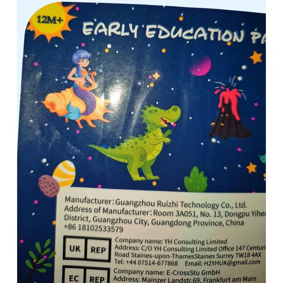 Tri-Fold Pink Unicorn My First Busy Board For Early Education 12M+ STEM Learning - Picture 4 of 6